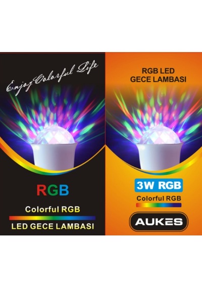 Rgb Led Gece Lambası Şeffaf
