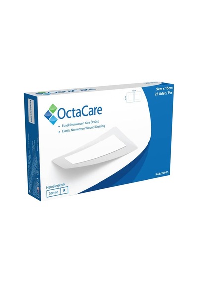 OctaCare Nonwoven Steril Pedli Yara Örtüsü  9 CM x 15 CM 25'li