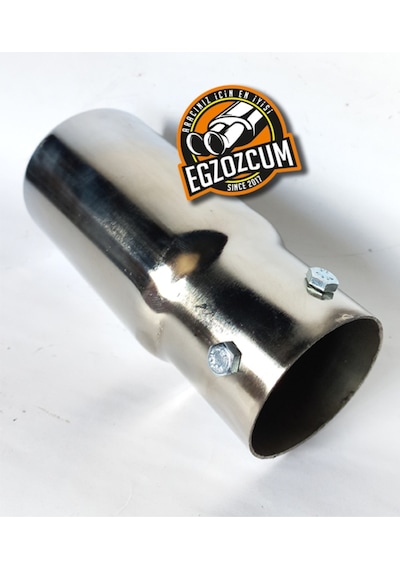 Antipas Iç Kaplamalı Islık Sesli 60 Mm Nikelaj Tekli Egzoz Eksoz Ucu