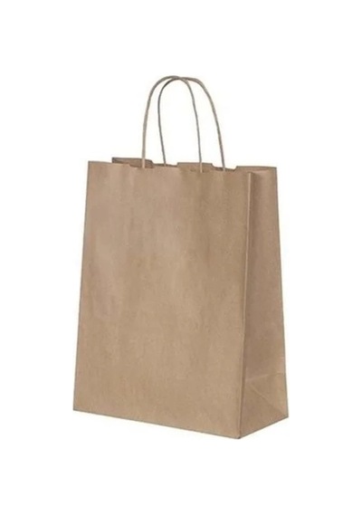 Kraft Çanta Kraft Renk 20x9x24 Küçük 25 Adetli