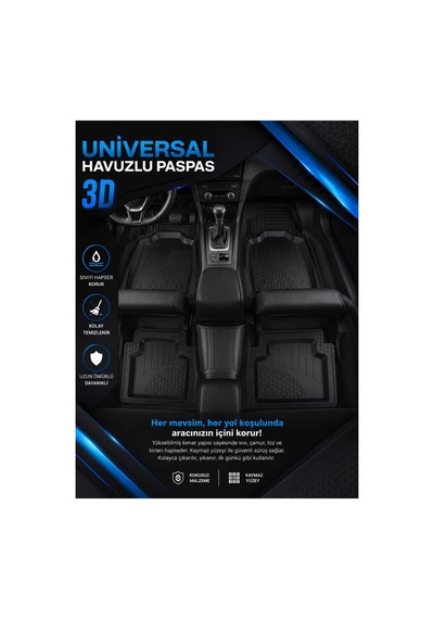 Mazda 323 Universal Havuzlu Paspas Takımı 4d