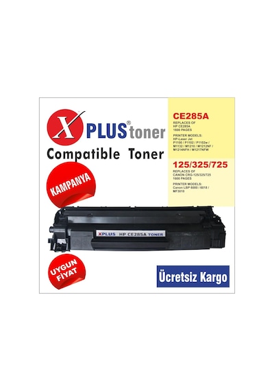 Hp Ce285A 85X (2.000 Syf.) Uyumlu Toner 1102/1132/1212/6030