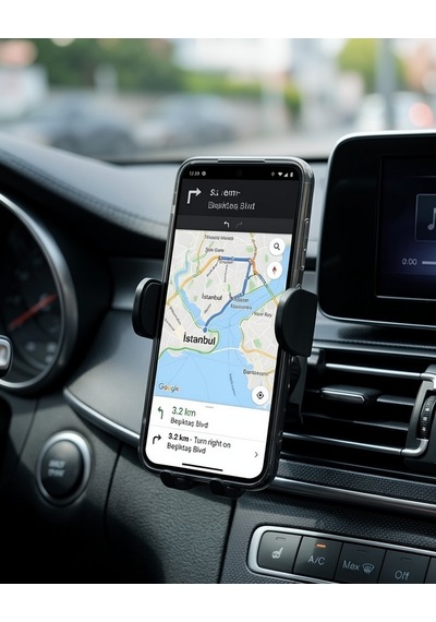 Araç Konsol Telefon Tutucu Ayarlanabilir 360 Derece Uczzzzj02telefontutucu-4 Siyah