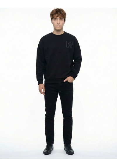 LOFT Oversize Erkek Sweatshirt Lf2041915 Q1.v1 Antrasit