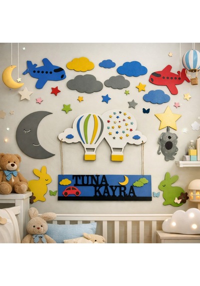 Çocuk Yada Bebek Odası İçin Kişiye Özel Duvar Süsü No60