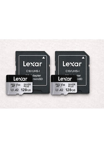 Lexar 2'li Professional 128gb 205 Mb/s Silver Plus Mikro Sd Hafıza Kartı