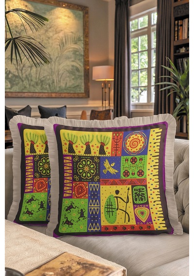 Etnik Sanat Esintili Saçaklı Yastık Kılıfı-afrikan Bohem Sarı Mor Püsküllü Kırlent Kılıfı Yağmur Limon Sarısı Etnik Sanat Esintili Saçaklı Yastık Kılıfı-afrikan Bohem Sarı Mor Püsküllü Kırlent Kılıfı Yağmur Limon Sarısı