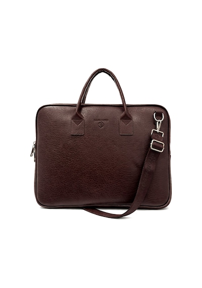 Ss 1446 Unisex 15.6 İnç Uyumlu Suni Deri Darbe Korumalı Laptop Ve Evrak Çantası Kahverengi