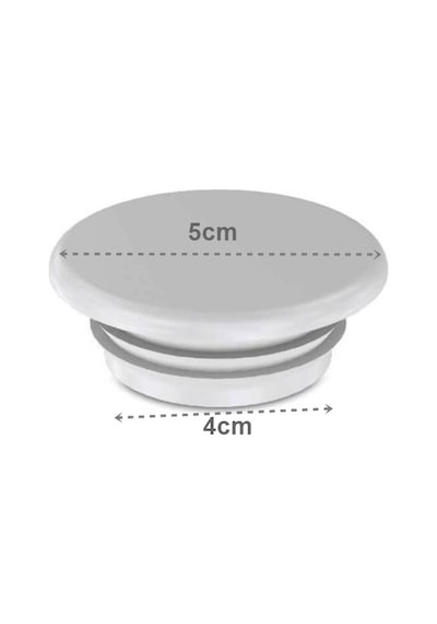 Yapıtaşı Kauçuk Mermer Granit Lavabo Batarya Delik Kapatma Tapa Beyaz