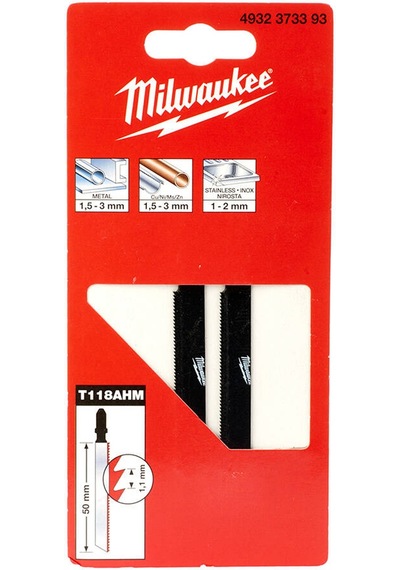 Milwaukee Dekupaj Bıçağı T118ahm 50mm Staınless Hcs 2'li- 4932373393