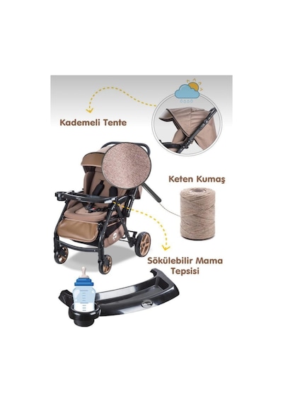 Combo Maxi Pro Çift Yönlü Bebek Arabası