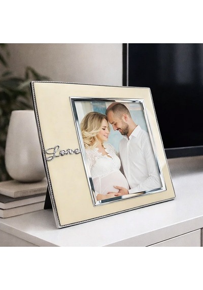 Bk Gift Love Desenli Fotoğraf Çerçevesi 20x25cm Masaüstü Dekoratif Plastik Çerçeve