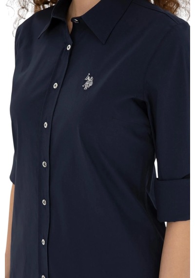 U.S. Polo Assn. Kadın Uzun Kollu Basic Gömlek 1840369 Lacıvert