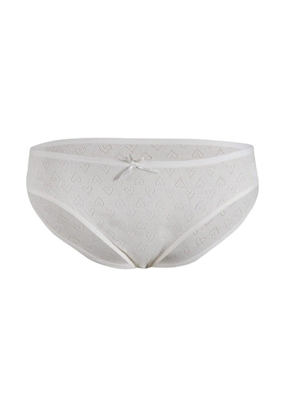 Yıldız 3577 Ekru Kalpli Kadın Bikini Külot