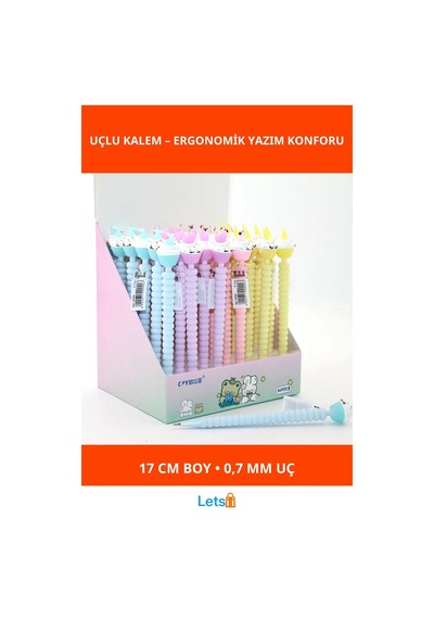 Kapkek Tasarımlı Ergonomik 07 Uçlu Kalem