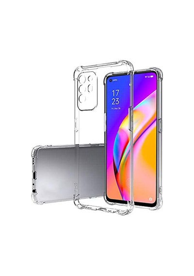 Oppo Reno 6 Kılıf Şeffaf Kamera Korumalı Antishock Airbag Köşe Korumalı Silikon Kapak