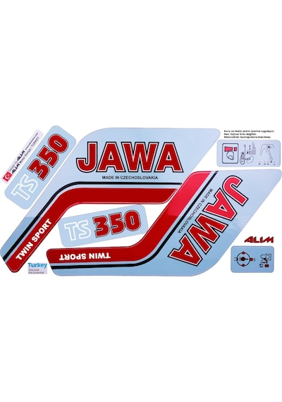 Jawa 350 Yazı Sticker Seti (397008813)