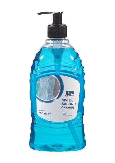 Aro Sıvı El Sabunu 750 Ml Okyanus - Cildi Kurutmaz, Nemlendirir 3'li Ekonomik Paket - 3 Adet Tarı