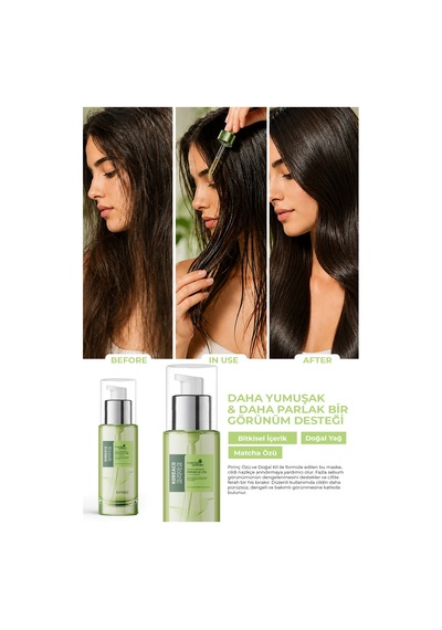 Matcha Mucize Saç Ve Vücut Yağı Hacim Veren İpeksi Saç Serumu 50 Ml - 801538693