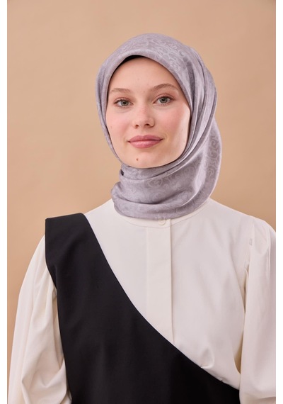Silk Home Shiny Eşarp 75012-06 Gri, Gümüş
