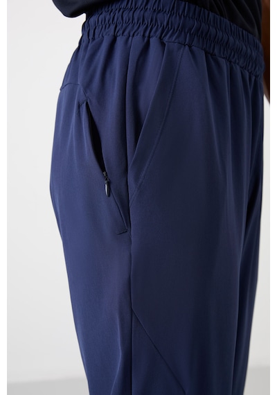 Tommy Life İndigo Polyester İnce Yumuşak Comfort Fit Erkek Eşofman Alt - 82119 İndigo