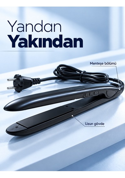 %100 Katı Seramik Plakalı Lcd Ekranlı Saç Düzleştirici - Lisinya Çok Renkli