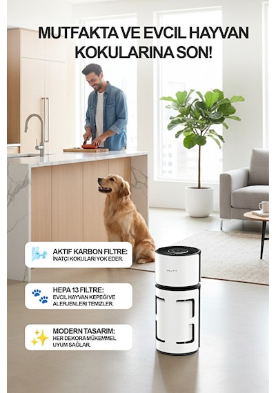 Hutt Smart Pet Air Purifier Pro Akıllı Hava Temizleyici