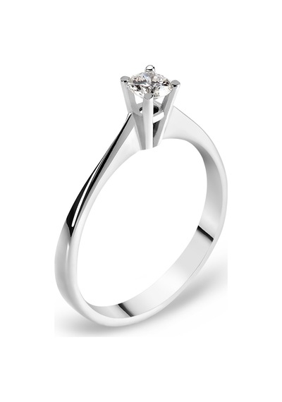 Chavin H Color 0.17 Carat Pırlanta Altın Tektaş Yüzük Bd63H