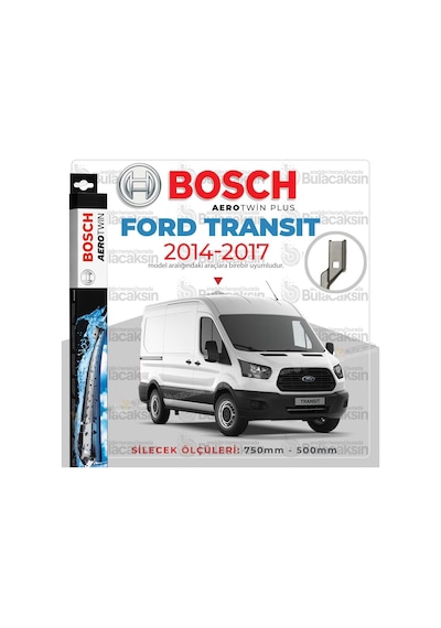 Ford Transit Muz Silecek Takımı 2014-2017 Bosch Aerotwin