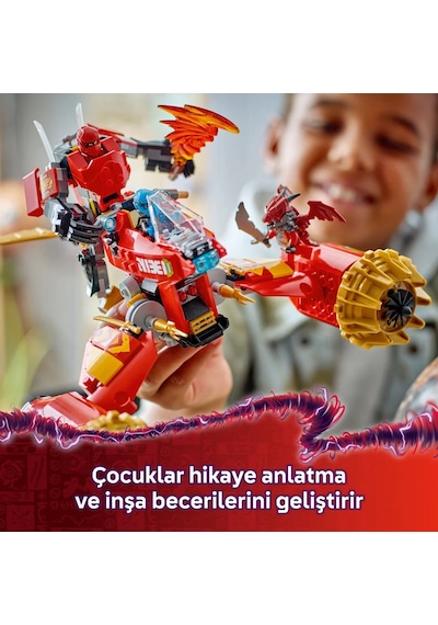 LEGO® NINJAGO® Kai’nin Robot Fırtına Aracı 71830 - 7 Yaş ve Üzeri Çocuklar için Yaratıcı Oyuncak Yapım Seti (333 Parça)