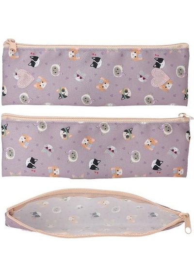 Top Model Basic Kalem Çantası Cat Kitty And Doggy 13658 Çok Renkli