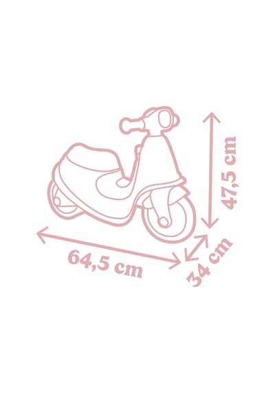 Smoby Bingit Pembe Scooter Pembe