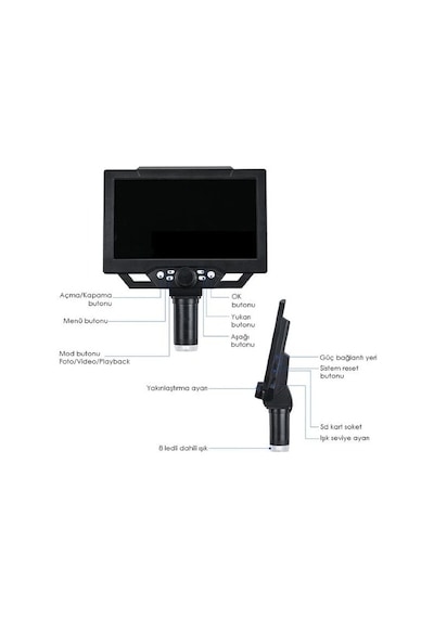 G1600 Plus+ Geniş Ekranlı Hd Dijital Mikroskop 1600x