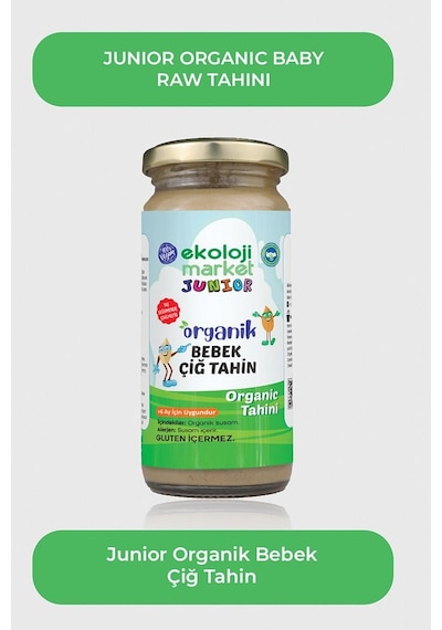 Ekoloji Market Organik Bebek Çiğ Tahin 3 x 230 G