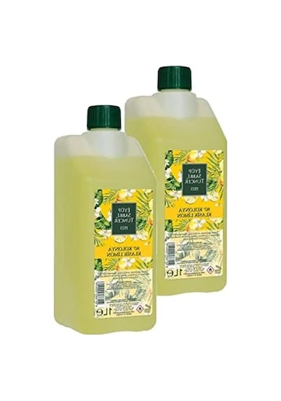 Yedek Şişe İçeren Klasik Limon Kolonyası 1 Lt X 2, Ferahlatıcı