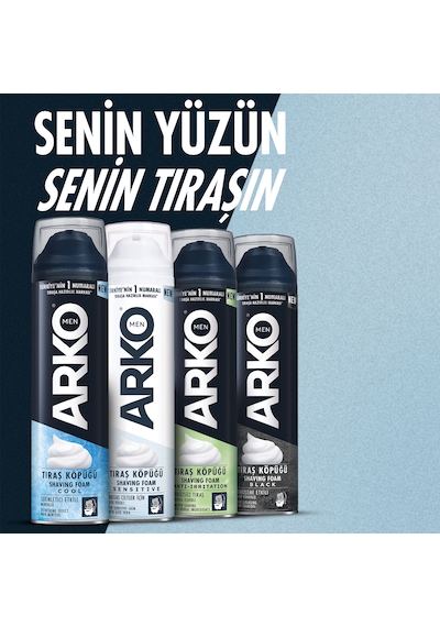 Arko Men Sensitive Tıraş Köpüğü 4 x 200 ML