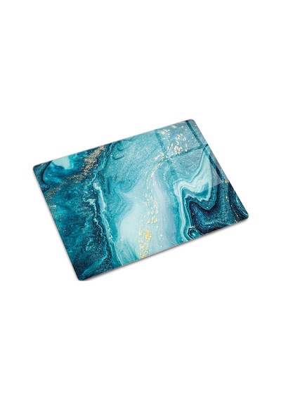 Cam Kesme Tablası - Cam Kesme Tahtası Turkuaz Desen 30 X 40 CM