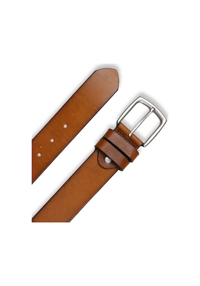 Mft Leather Hakiki Deri Erkek Kemer Düz, 4 Cm, Taba 2550 Taba