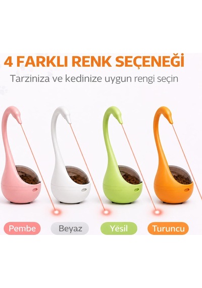 İnteraktif Kedi Oyuncağı Lazerli Mama Dispenseri Pembe Otomatik Hareketli Kedi Oyunu, Lazer Pointer Kedi Oyuncağı, Denge Oyuncak, Ödül Mamaları İçin Piller Dahil İnteraktif Kedi Oyuncağı Lazerli Mama Dispenseri Pembe Otomatik Hareketli Kedi Oyunu, Lazer Pointer Kedi Oyuncağı, Denge Oyuncak, Ödül Mamaları İçin Piller Dahil