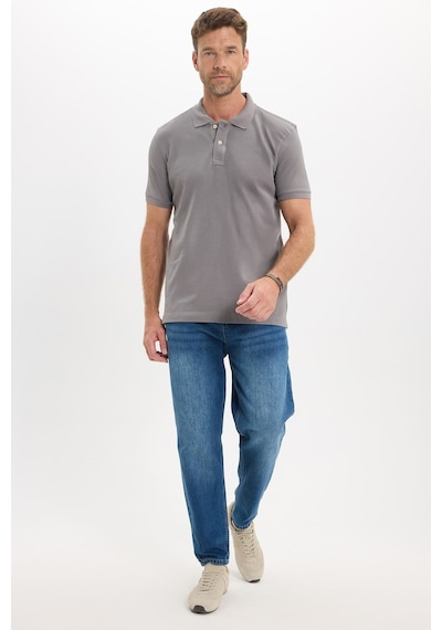 Tudors Erkek Slim Fit Dar Kesim Premium Seri %100 Pamuk Yumuşak Dokulu Merserize Gri Polo Yaka Tişört-50942 Tudors Erkek Slim Fit Dar Kesim Premium Seri %100 Pamuk Yumuşak Dokulu Merserize Gri Polo Yaka Tişört-50942