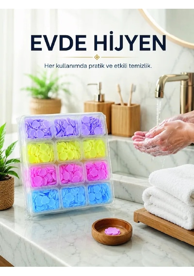 24 Adet Tek Kullanımlık Yaprak Sabun Diğer