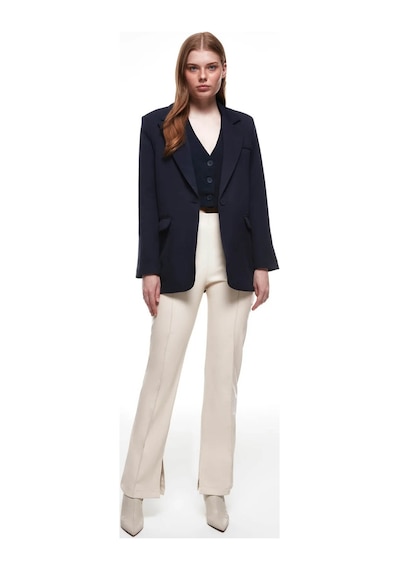 Quzu Lacivert Kadın Blazer Ceket 50873
