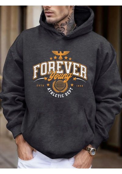 Startmore Startmoreforever Young Athletic Dept 1990 Baskılı Erkek Yeni Sonbahar Tüm Maçlara Uygun Tişörtler Soka Antrasit