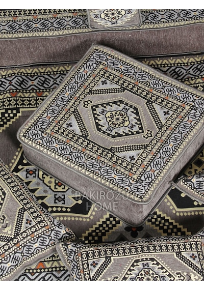 Şark Köşesi Takımı 20 Cm Minder Kalınlığı Gri Yahyalı Modeli 19 Parça Gri