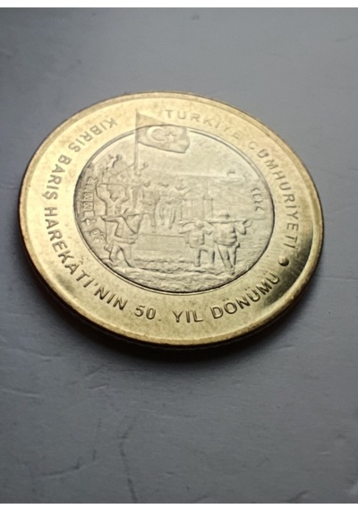 2024 Kıbrıs Hatırası 5 Lira Çil.