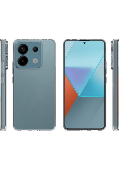 Xiaomi Uyumlu Redmi Note 13 Pro 5g Kapak 1mm Süper Silikon Şeffaf Kılıf