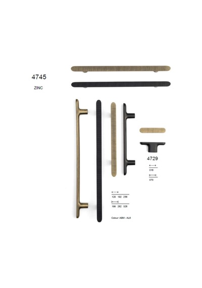 System Mobilya Kulbu Siyah Renk 192mm Kulp Sy4745 0192 Al6 Çok Renkli