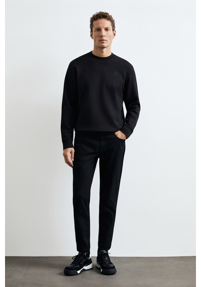 Lufian Grand Erkek Sweatshirt 112030192 Siyah