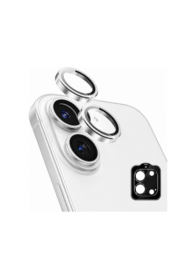 Safir Lens İphone 17 Uyumlu Kolay Kurulum Aparatlı Alüminyum Çerçeveli 9h Kamera Lens Koruyucu Lavanta