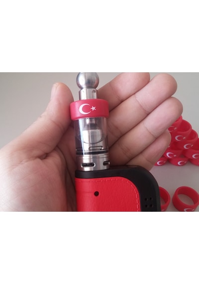 10 Adet Ay Yıldız Silikon Lastik Bant.Vape Band 22 Mm Vape Bant